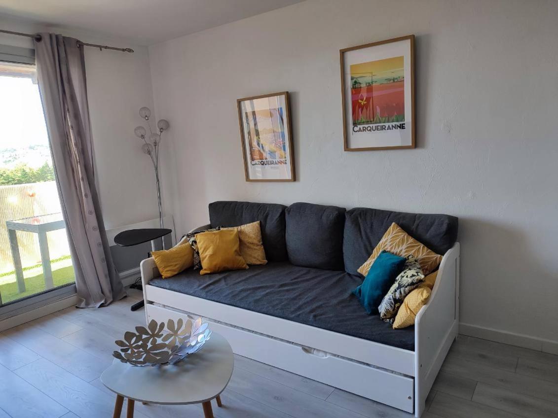 Superbe Appartement Avec Balcon Vue Mer ! Carqueiranne Luaran gambar